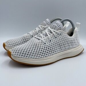NOBULL Knit Runner Women's 8 White Gum Diamond Knit Running Training Shoes